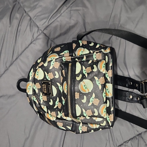Loungefly Handbags - Loungefly mini Yoda‎ backpack